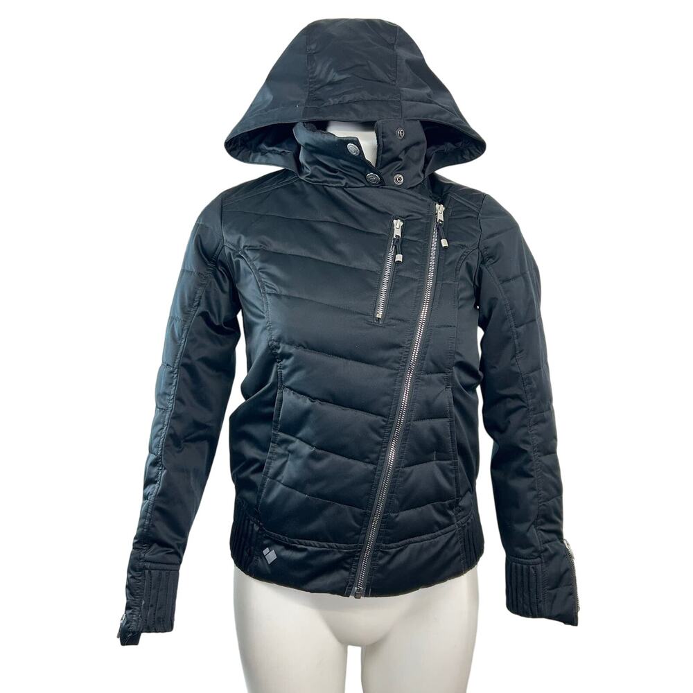 Obermeyer Black Hooded Puffer Jacket